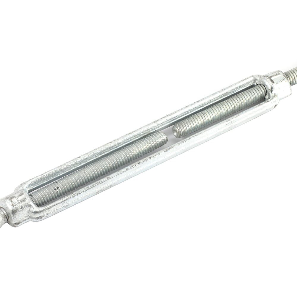 Turnbuckle, 3/8 in x 6 in, Hook and Eye Galvanized