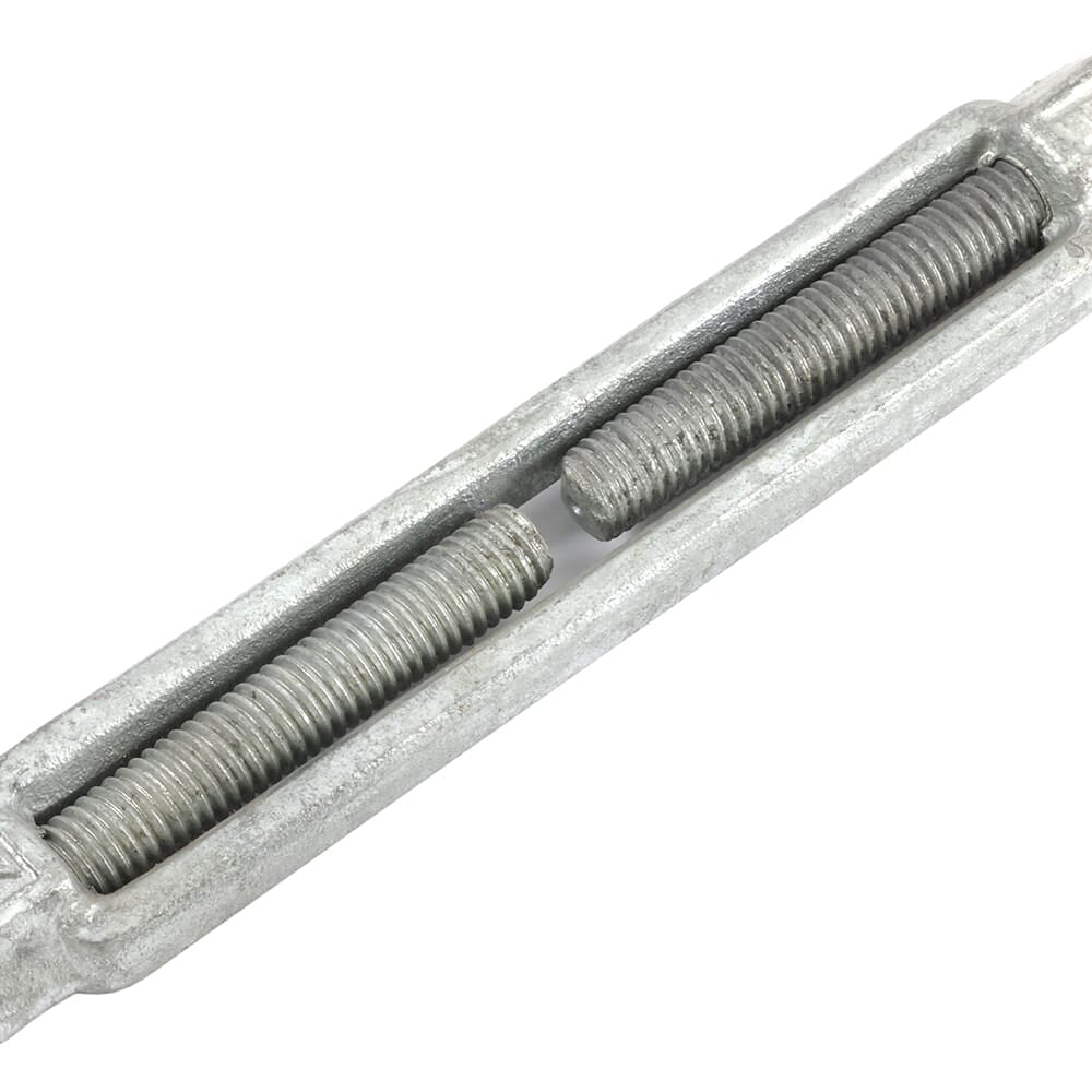 Turnbuckle, 1/2 in x 6 in, Hook and Eye Galvanized