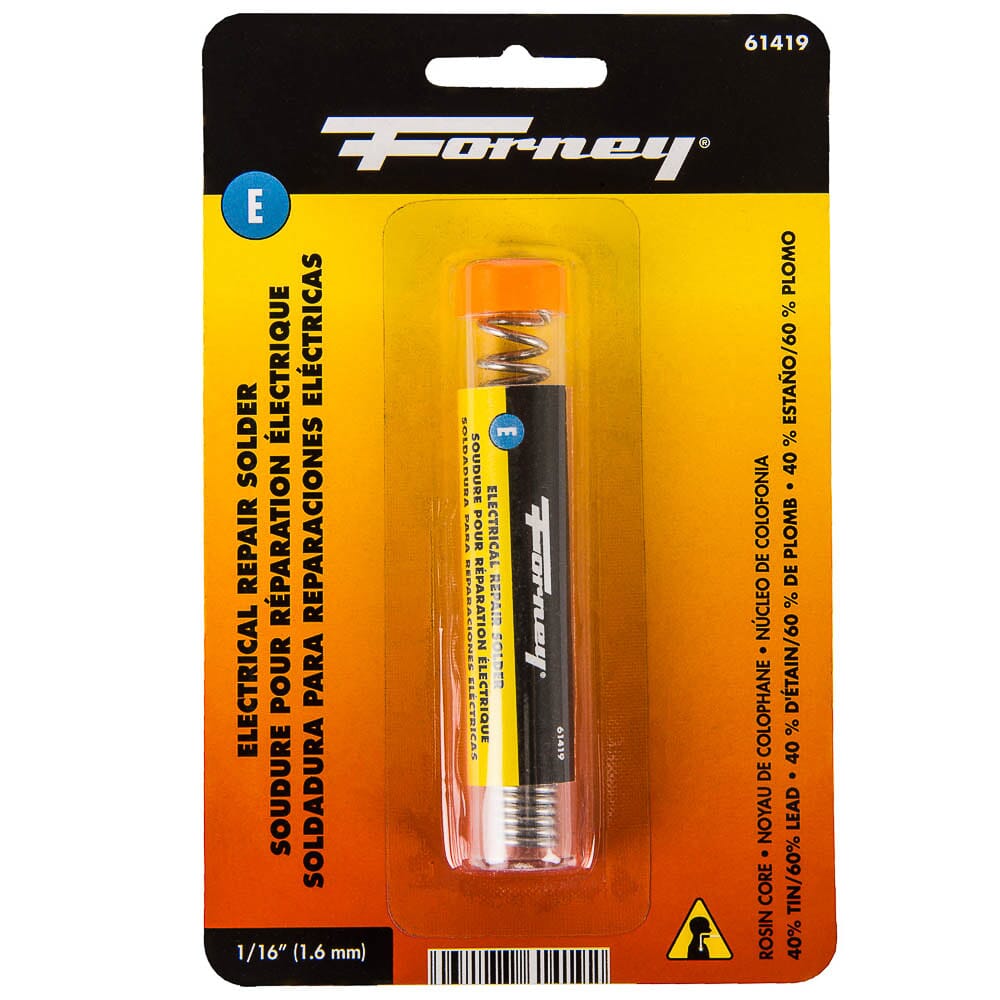 Solder, Electrical Repair, Rosin Core, 1/16 in, .75 Ounce