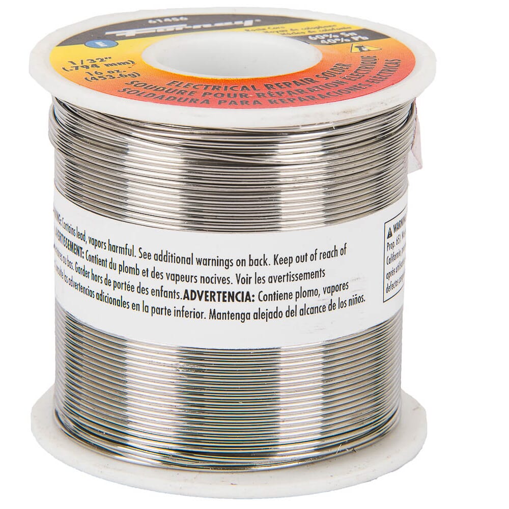 Solder, Electrical Repair, Rosin Core, 1/32 in, 16 Ounce