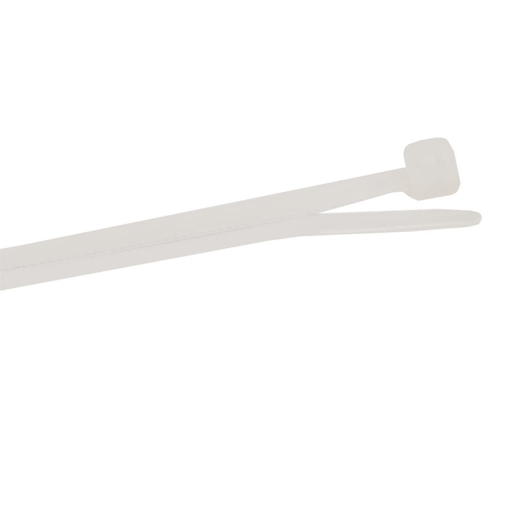 Cable Ties, 4 in Natural Ultra Light-Duty, 100-Pack