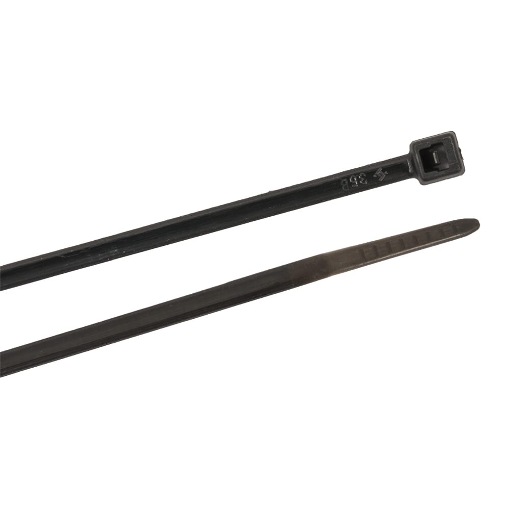 Cable Ties, 4 in Black Ultra Light-Duty, 100-Pack
