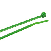 Cable Ties, 4 in Green Ultra Light-Duty, 100-Pack