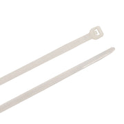 Cable Ties, 8 in Natural Ultra Light-Duty, 100-Pack