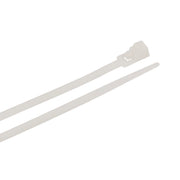 Cable Ties, 8 in Natural Releasable Standard Duty, 100-Pack