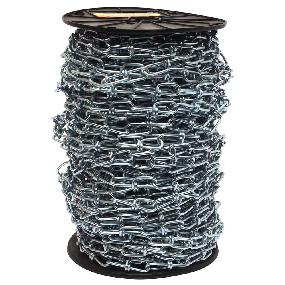 Double Loop Chain, Zinc-Plated, Number 2/0 x 175ft