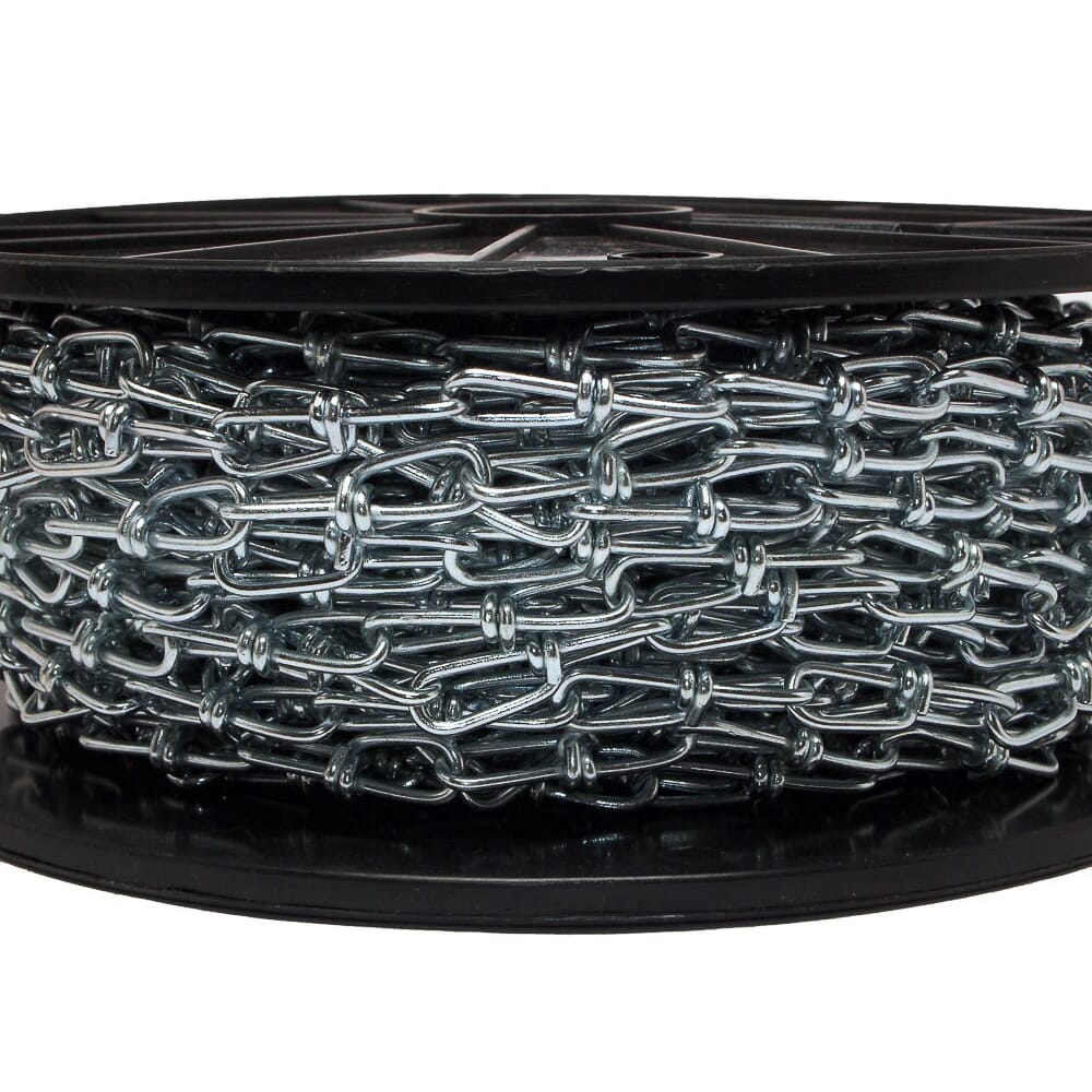 Double Loop Chain, Zinc-Plated, Number 3 x 100ft