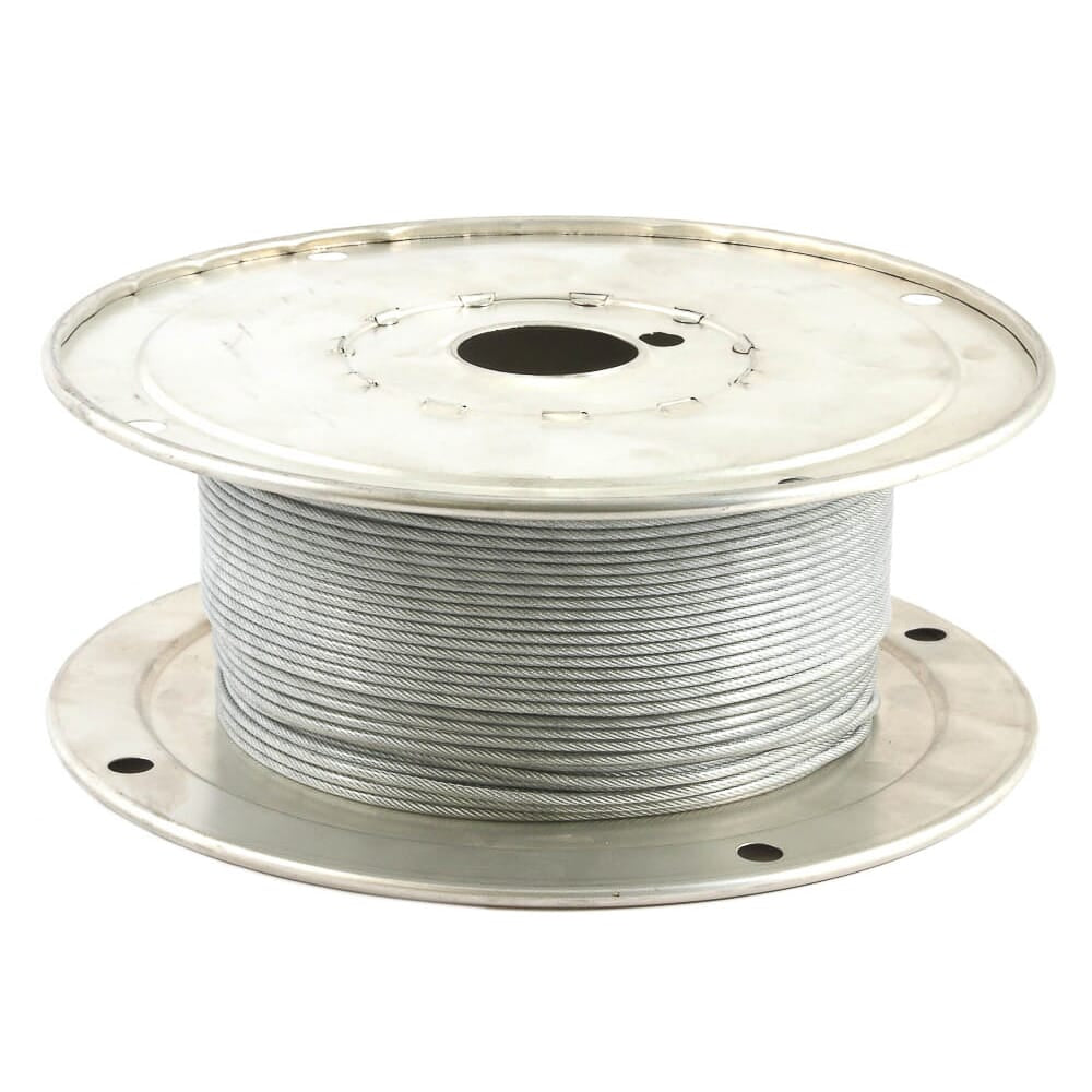 Wire Rope, Vinyl Coated, 1/16 in - 3/32 in x 500ft