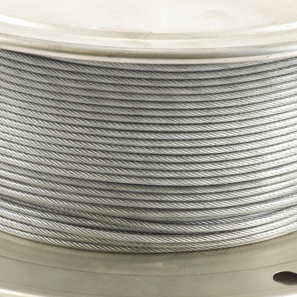 Wire Rope, Vinyl Coated, 1/16 in - 3/32 in x 500ft