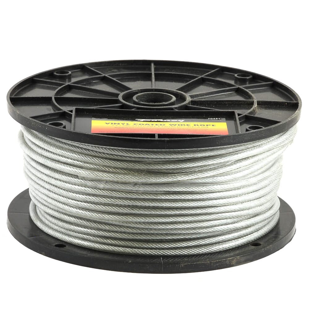 Wire Rope, Vinyl Coated, 3/32 in - 3/16 in x 250ft