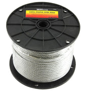 Wire Rope, Vinyl Coated, 3/16 in - 1/4 in x 250ft
