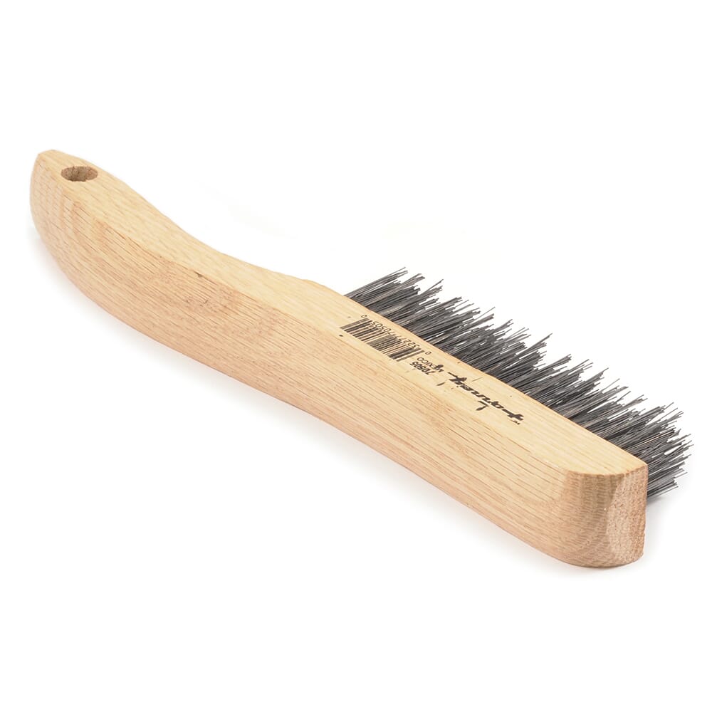 Scratch Brush with Shoe Handle, Carbon Steel, 4 x 16 Rows