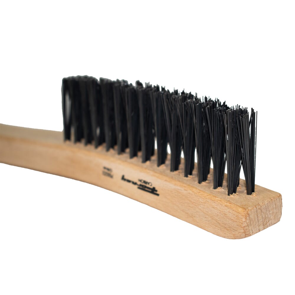 Scratch Brush, V-Groove, Carbon, 3 x 19 Rows