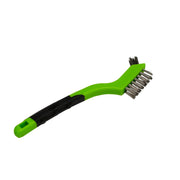 Scratch Brush with Plastic Handle, Stainless, 3 x 7 Rows