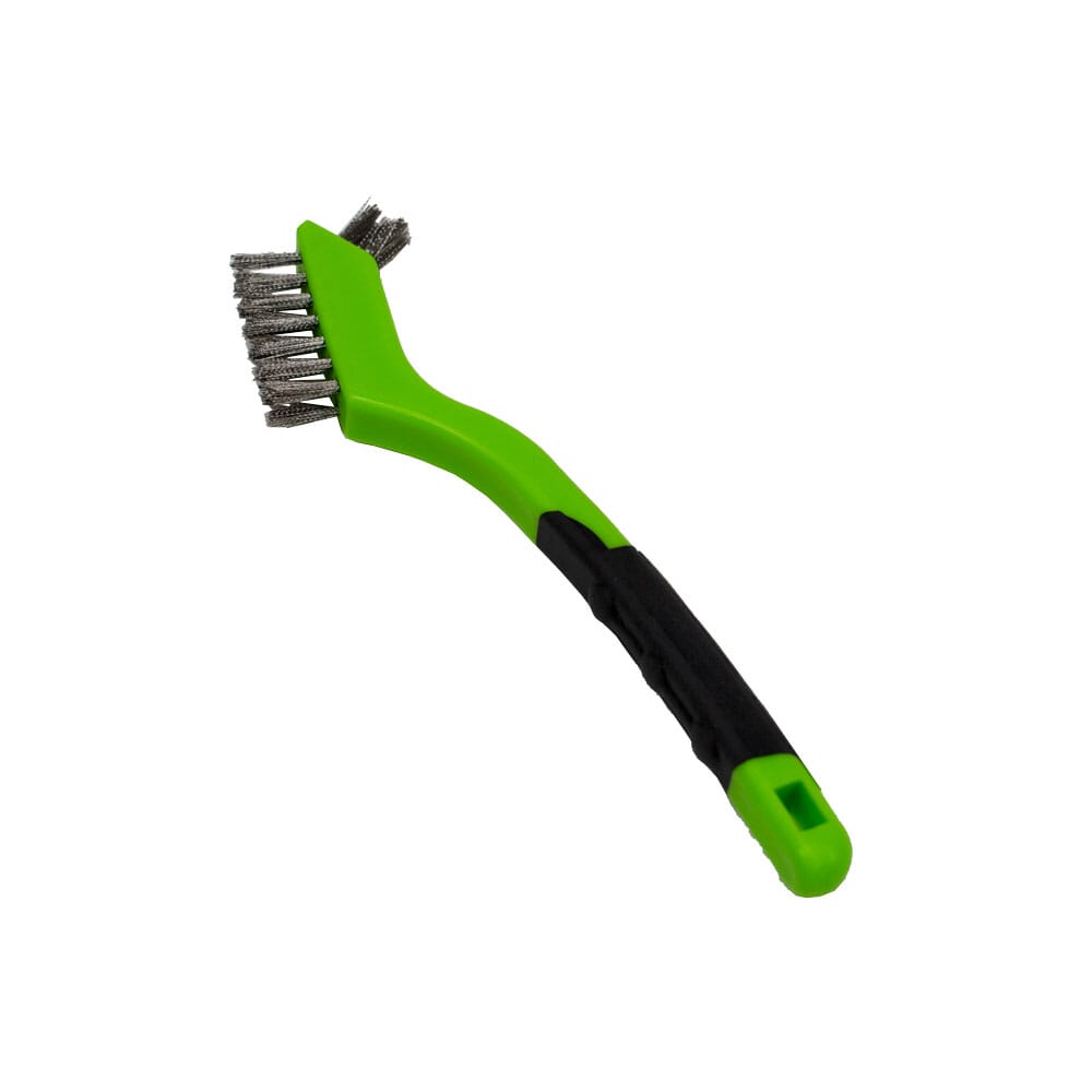 Scratch Brush with Plastic Handle, Stainless, 3 x 7 Rows