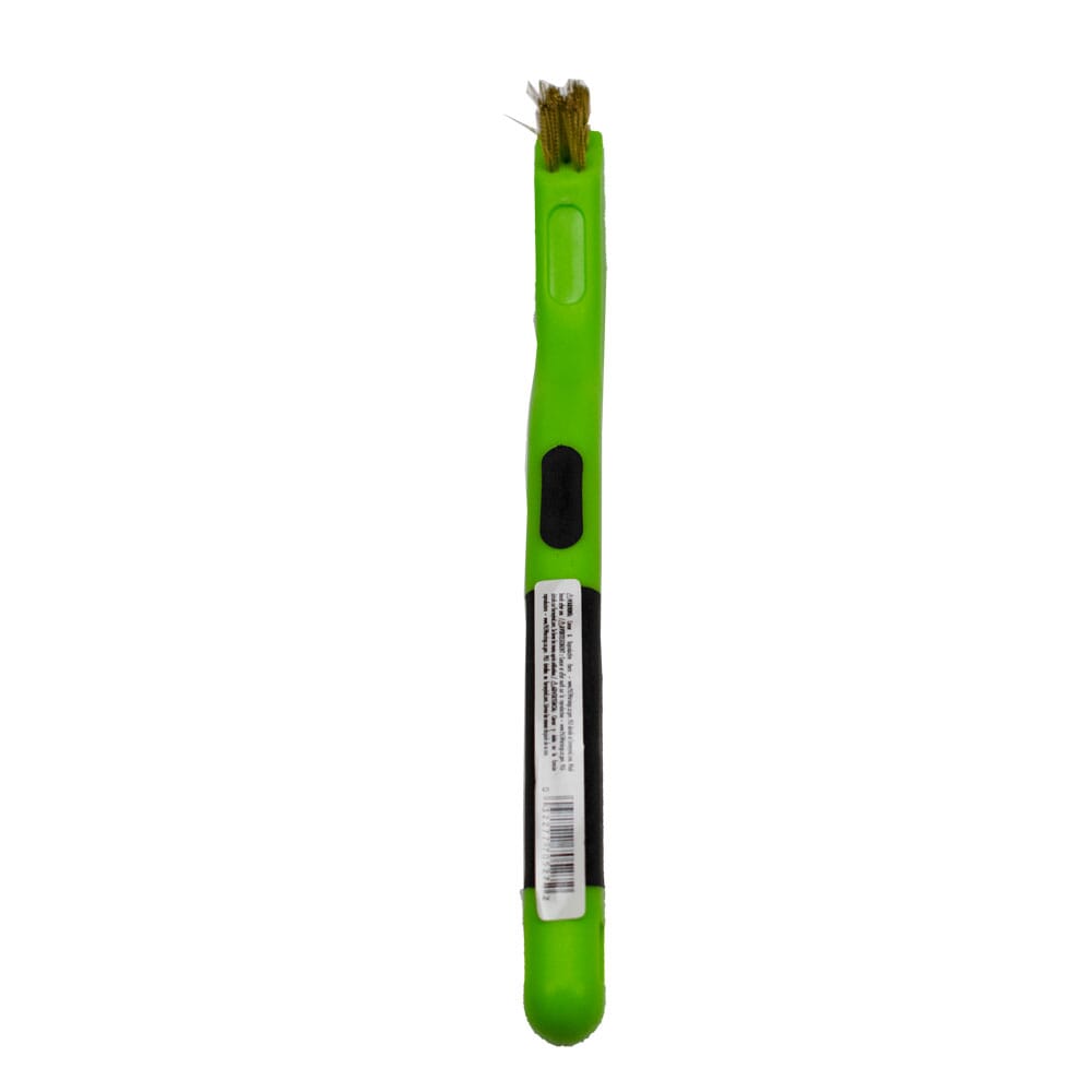 Scratch Brush with Plastic Handle, Brass, 3 x 7 Rows