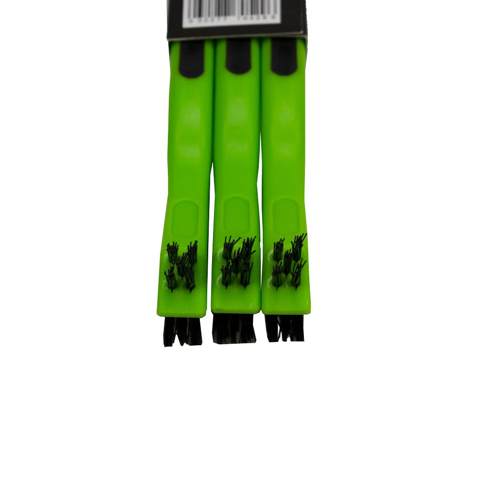 Scratch Brush with Plastic Handle, Nylon, 3 x 7 Rows, 3-Pack