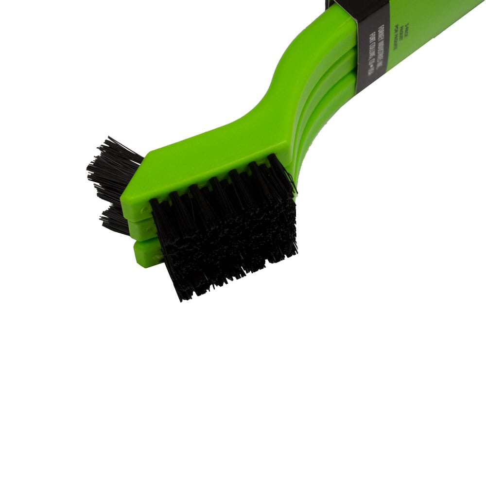 Scratch Brush with Plastic Handle, Nylon, 3 x 7 Rows, 3-Pack