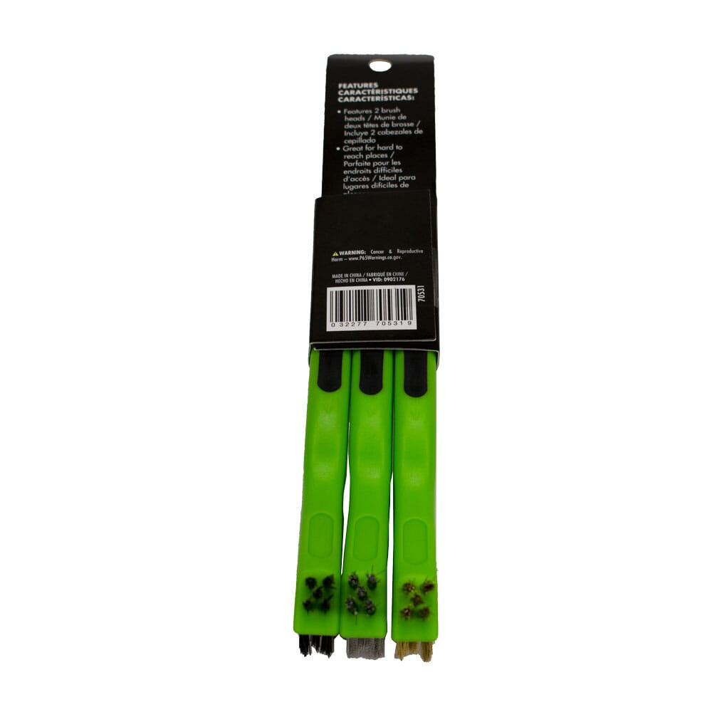 Scratch Brush with Plastic Handle, Combo 3-Pack