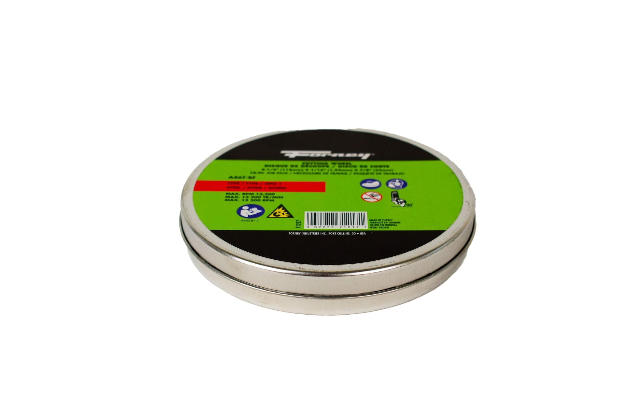 Forney 10-Pack 4-1/2 Inch Metal Cut-Off Wheels