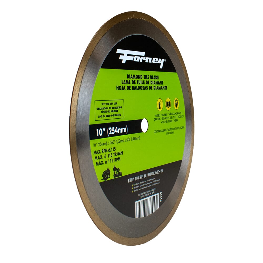 Diamond Tile Cutting Blade, 10 in