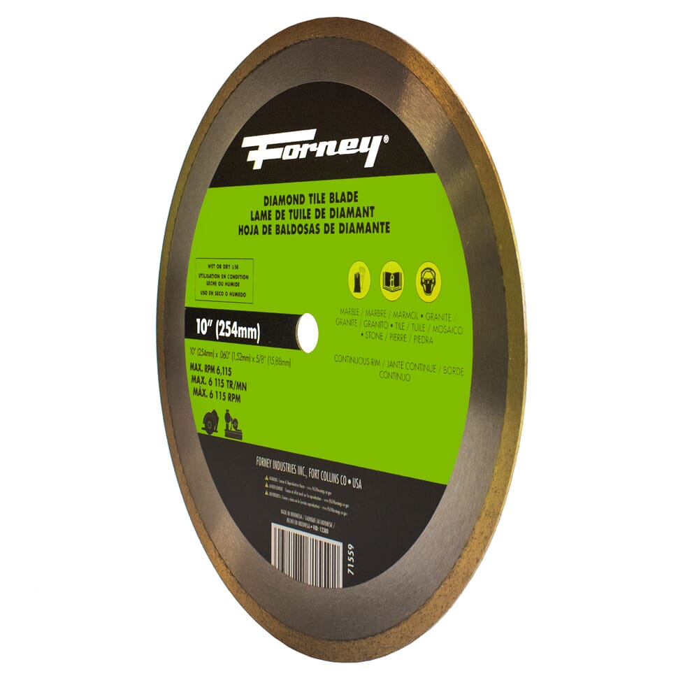 Diamond Tile Cutting Blade, 10 in