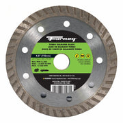 Diamond Cut-Off Blade, Turbo, 4-1/2 in