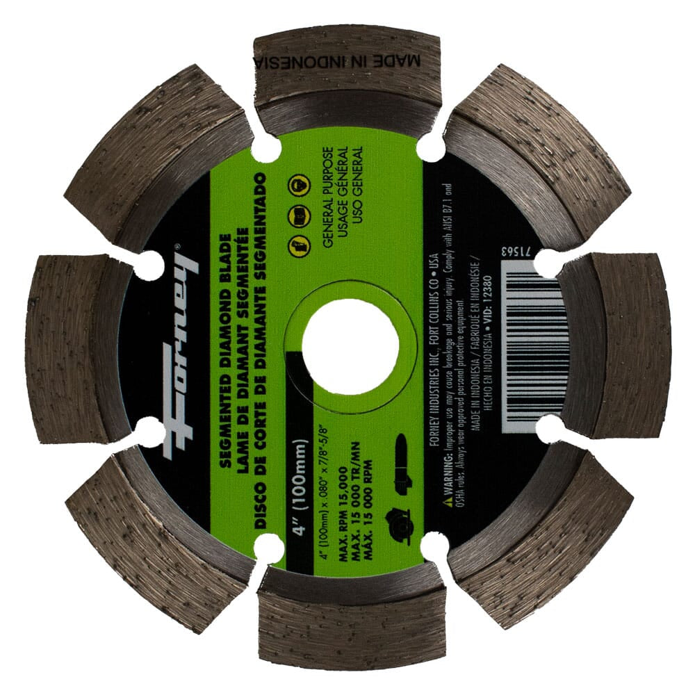 Diamond Cut-Off Blade, Segmented, 4 in