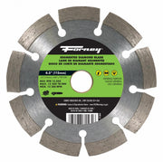 Forney Diamond Cut-Off Blade Segmented 4-1/2 in, 10-segment 115mm x 0.060 in, 13300 RPM, general purpose, diamond blade