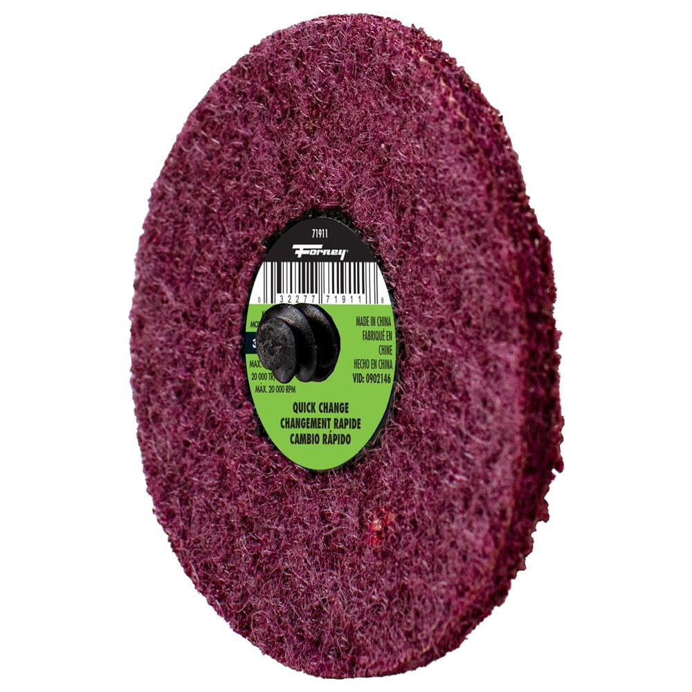 Quick Change Surface Prep Pad, Medium Grit, 3 in (5-Pack of Forney®  71911)