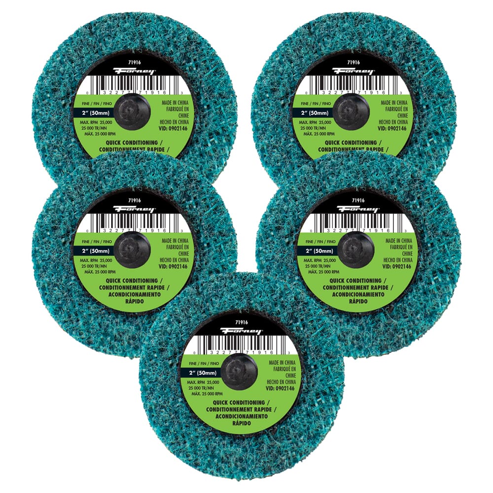 Quick Change Surface Prep Pad, Fine Grit, 2 in (5-Pack of Forney®  71916)