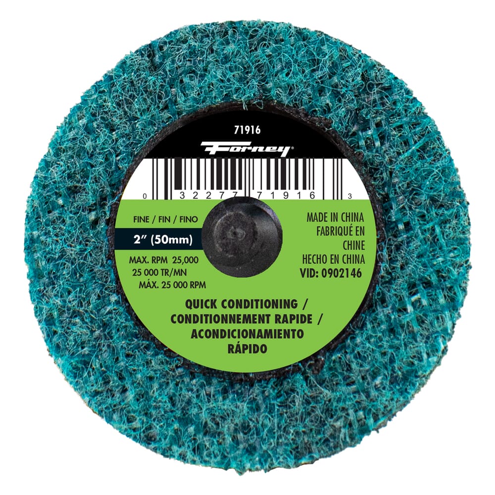 Quick Change Surface Prep Pad, Fine Grit, 2 in (5-Pack of Forney®  71916)