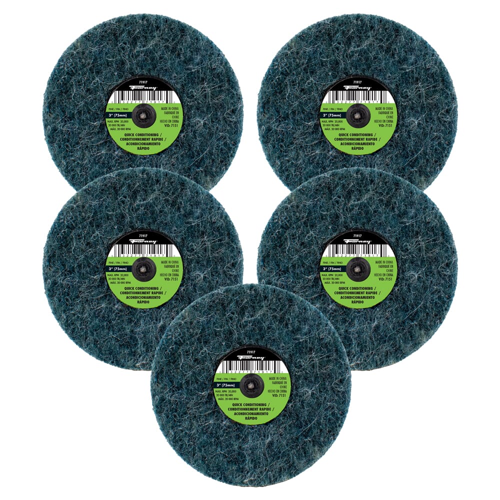 Quick Change Surface Prep Pad, Fine Grit, 3 in (5-Pack of Forney®  71917)