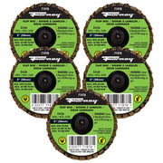 Quick Change Flap Disc, 36 Grit, 2 in (5-Pack of Forney®  71978)