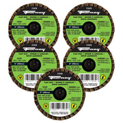 Quick Change Flap Disc, 80 Grit, 2 in (5-Pack of Forney®  71979)