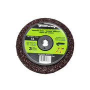 Forney 71666 resin fibre sanding disc 4-1/2 in x 7/8 in aluminum oxide 16 grit 13300 RPM 3-pack sanding disc