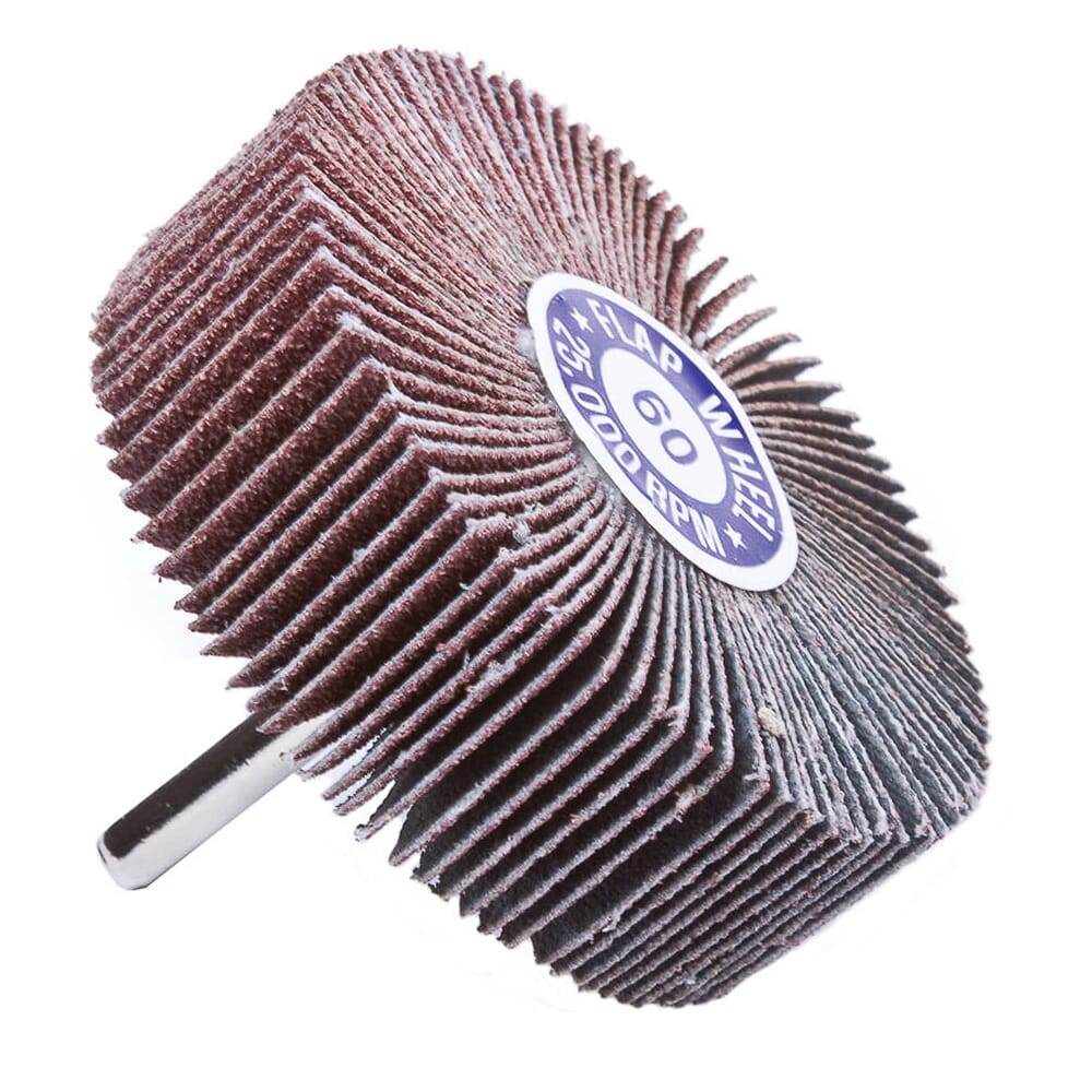 Flap Wheel, Shank Mounted, 3 in x 1 in