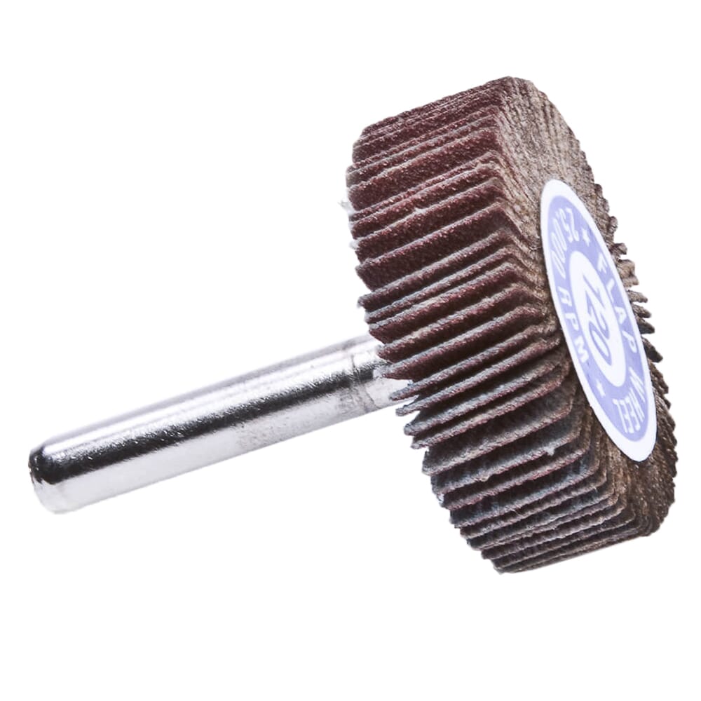 Flap Wheel, Shank Mounted, 1-1/2 in x 1/2 in