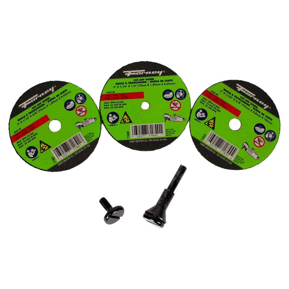 Cut-Off Wheel Kit, 3 in, 5-Pieces
