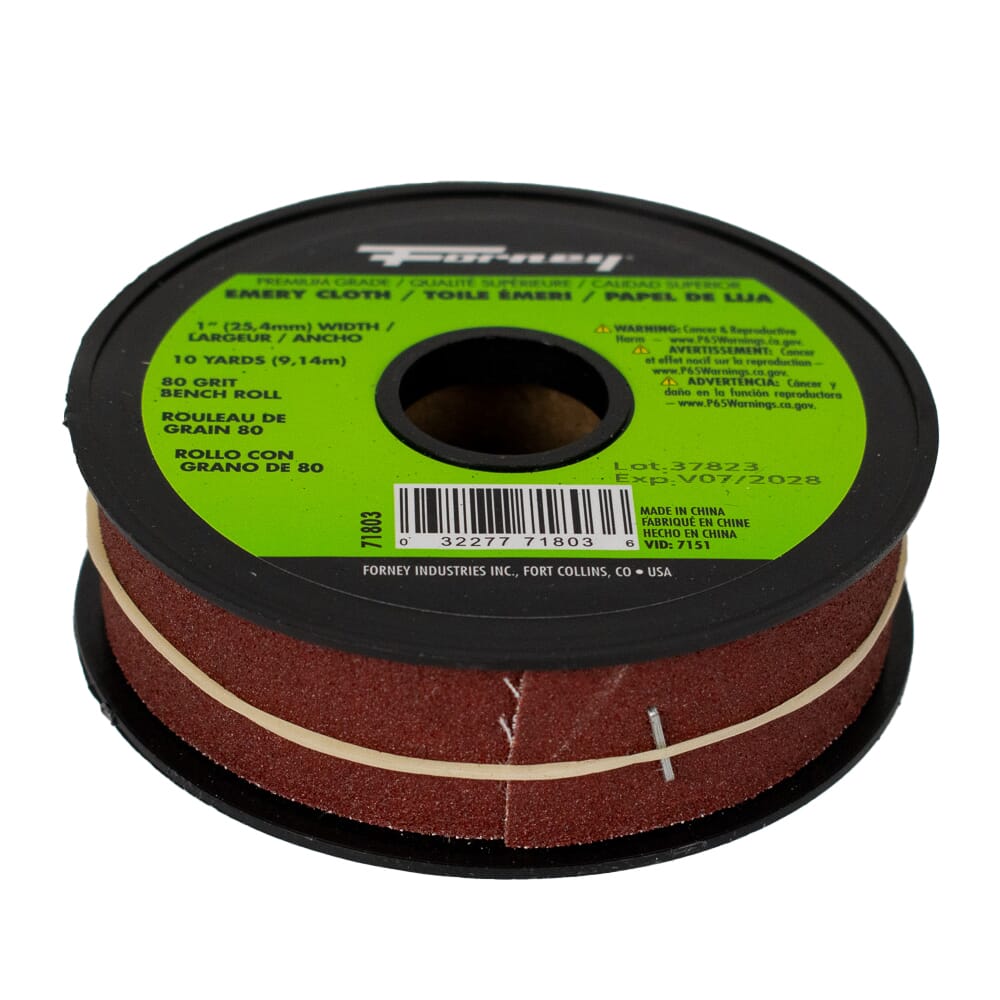 Emery Cloth Bench Roll, 80 Grit