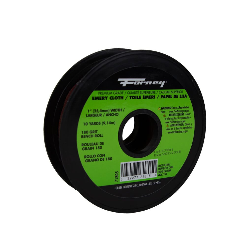 Emery Cloth Bench Roll, 180 Grit