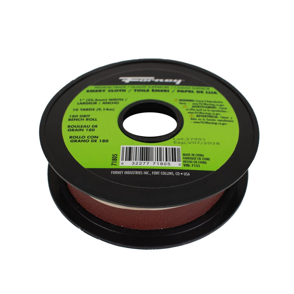 Emery Cloth Bench Roll, 180 Grit