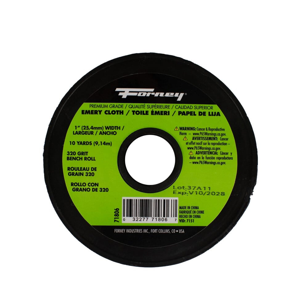Emery Cloth Bench Roll, 320 Grit