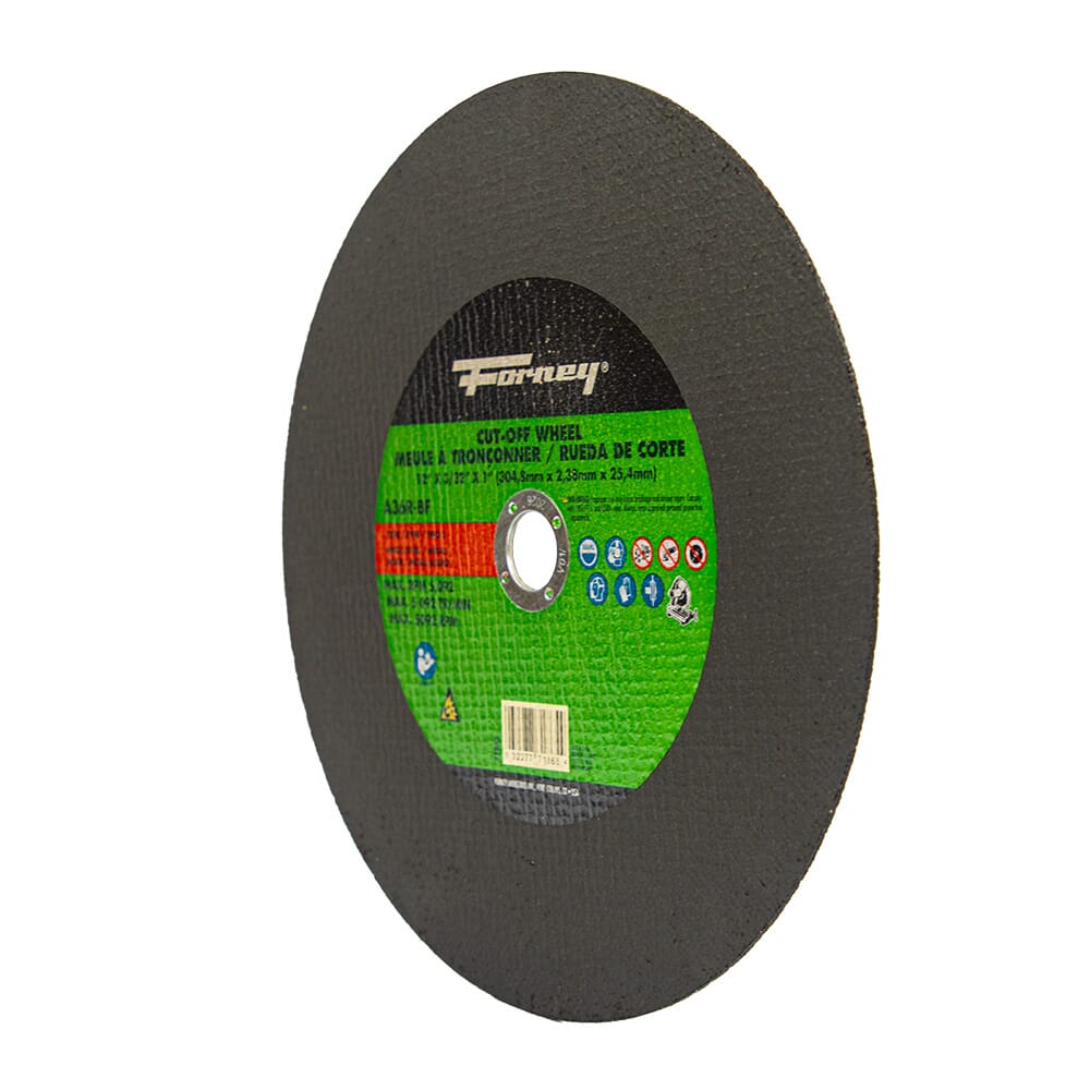 Cutting Wheel, Metal, Type 1, 12 in x 3/32 in x 1 in