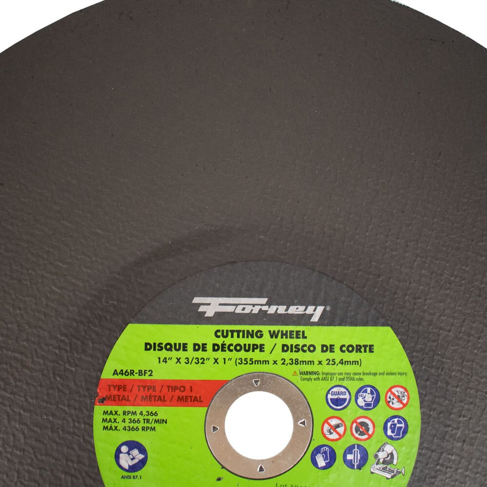 Cutting Wheel, Metal, Type 1  inStud Master in, 14 in x 3/32 in x 1 in