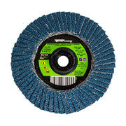 Double Sided Flap Disc, 40/40 Grits, 4-1/2 in