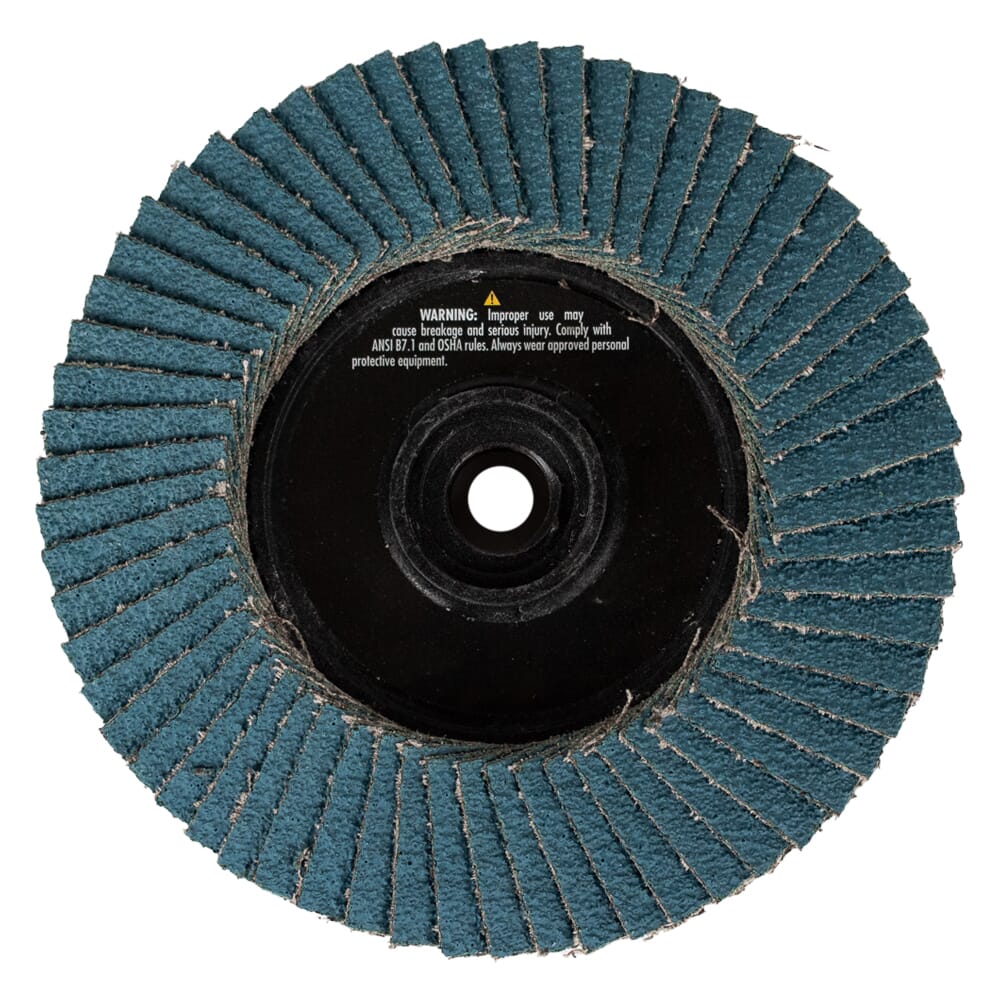 Double Sided Flap Disc, 40/40 Grits, 4-1/2 in