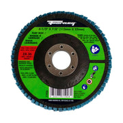 Flap Disc, Type 27, 4-1/2 in x 7/8 in, ZA36