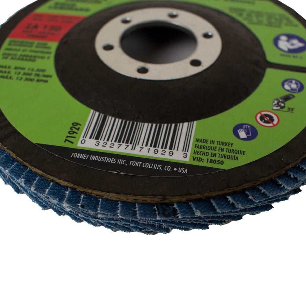 Flap Disc, Type 27, 4-1/2 in x 7/8 in, ZA120