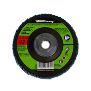 Flap Disc, Type 29, 4-1/2 in x 5/8 in-11, ZA36